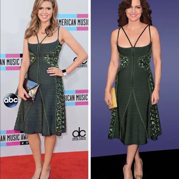 Herve leger dress size XS fit S/M - Picture 4 of 6